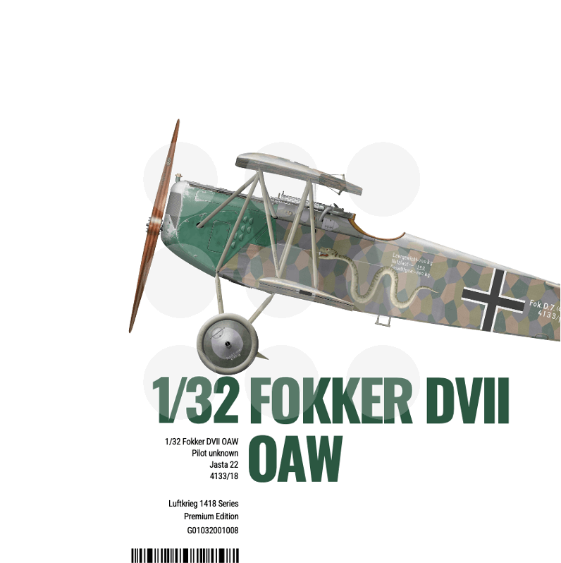 1/32 Fokker DVII OAW - 4133/18 - Premium Edition - Gothaforce