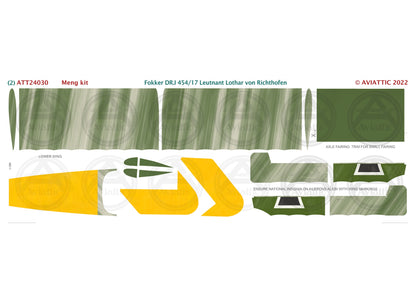 1/24 - Meng - Fokker Dr.I - 454/17 Lt. Lothar von Richthofen scheme C