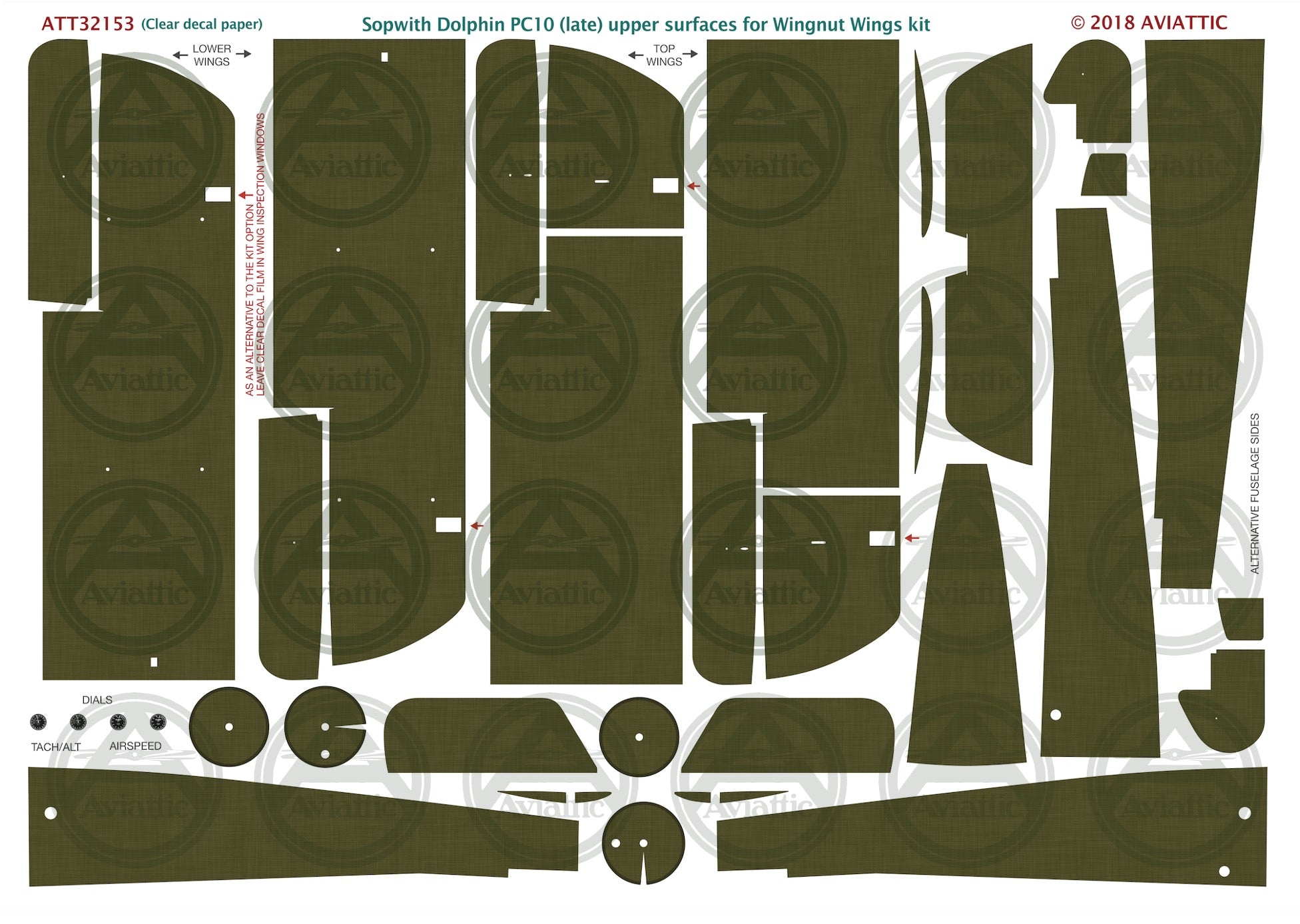 1/32 - Wingnut Wings - Sopwith Dolphin - upper surfaces - PC10 Late