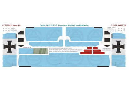 1/32 - Meng - Fokker Dr.I - 525/17 Rittmeister Manfred von Richthofen