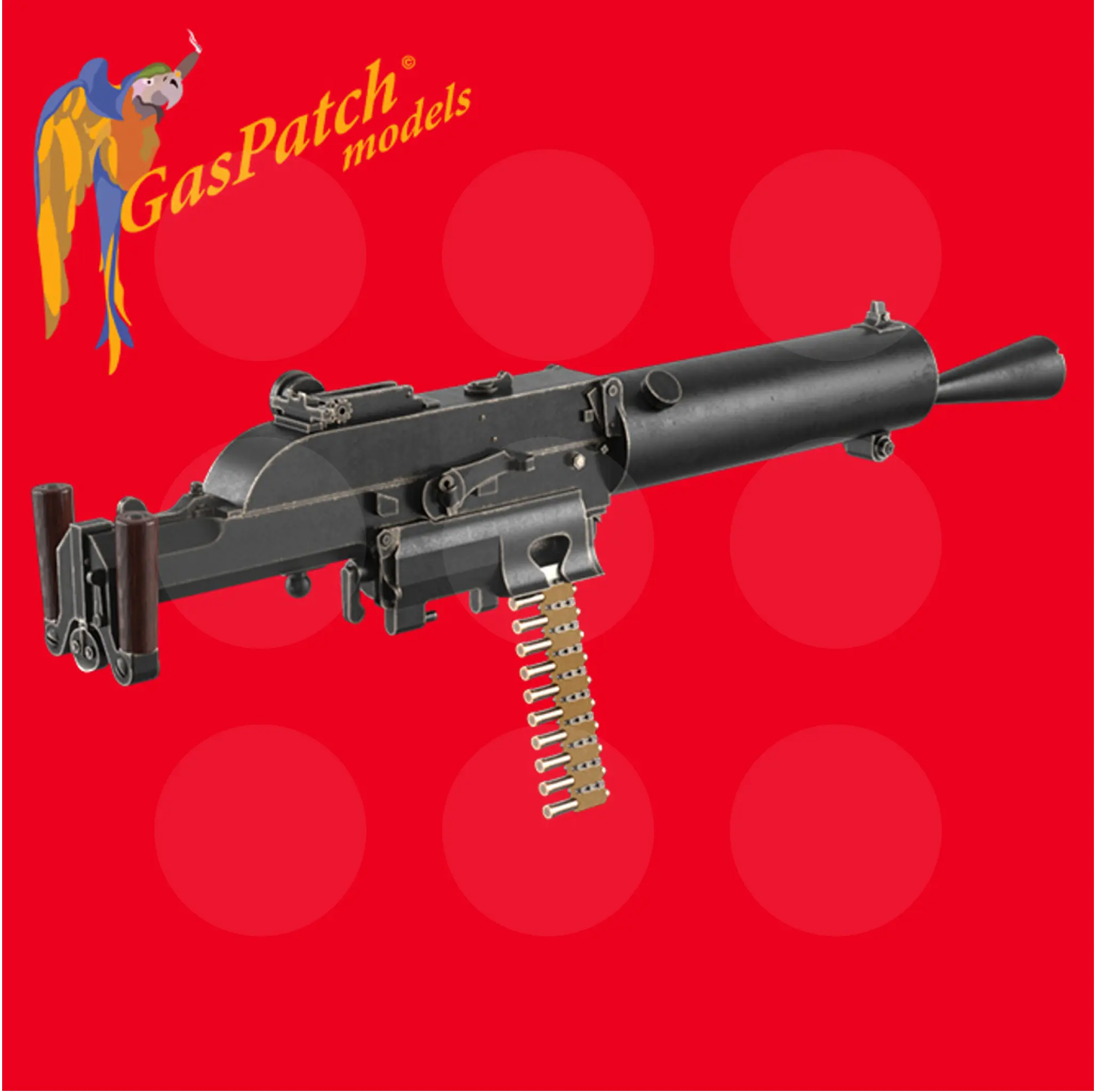 Gaspatch Models - Schwarzlose 07-12 Full  Jacked Machine Gun - 1/32 scale - 17-32111