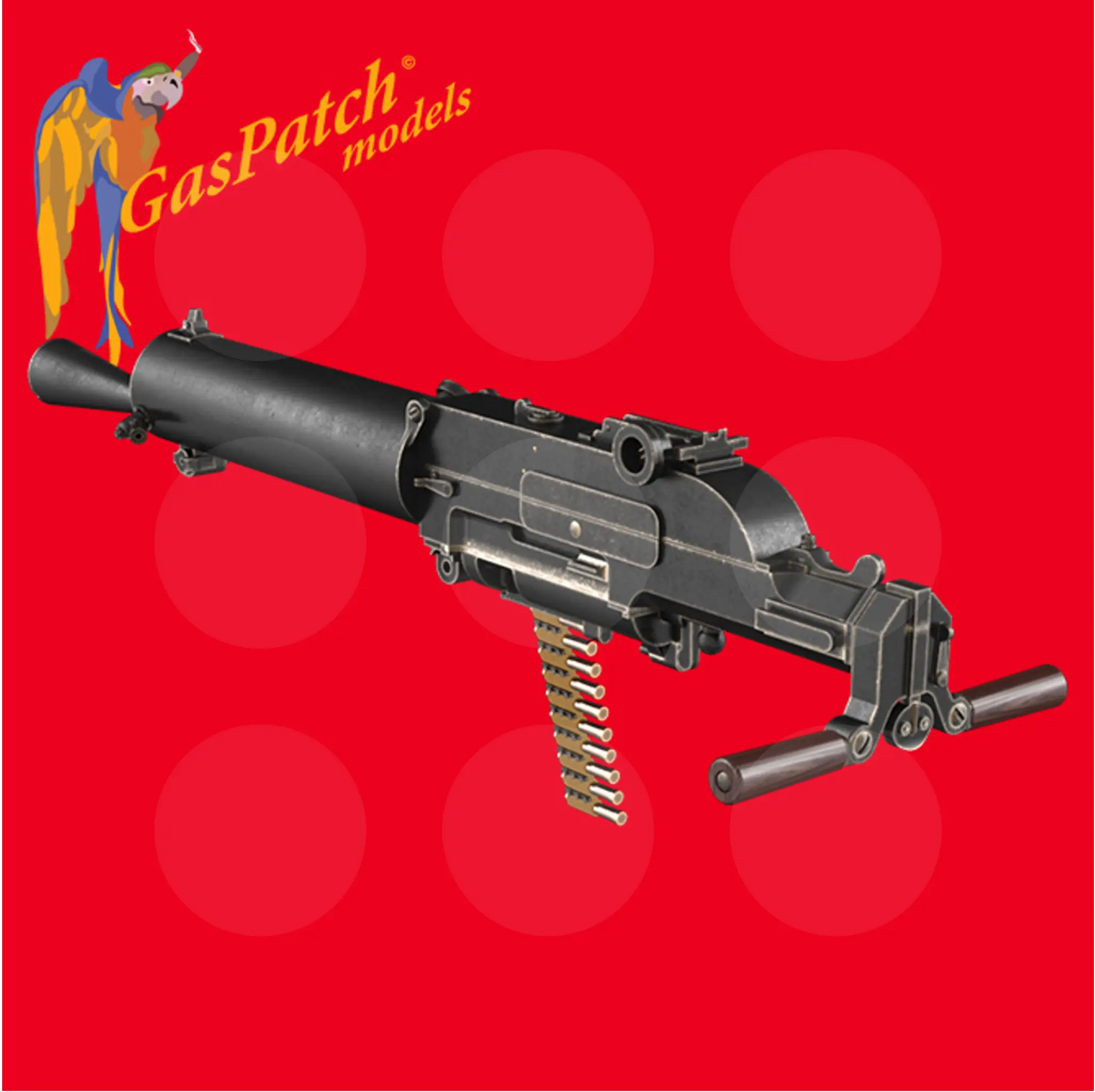 Gaspatch Models - Schwarzlose 07-12 Full  Jacked Machine Gun - 1/32 scale - 17-32111