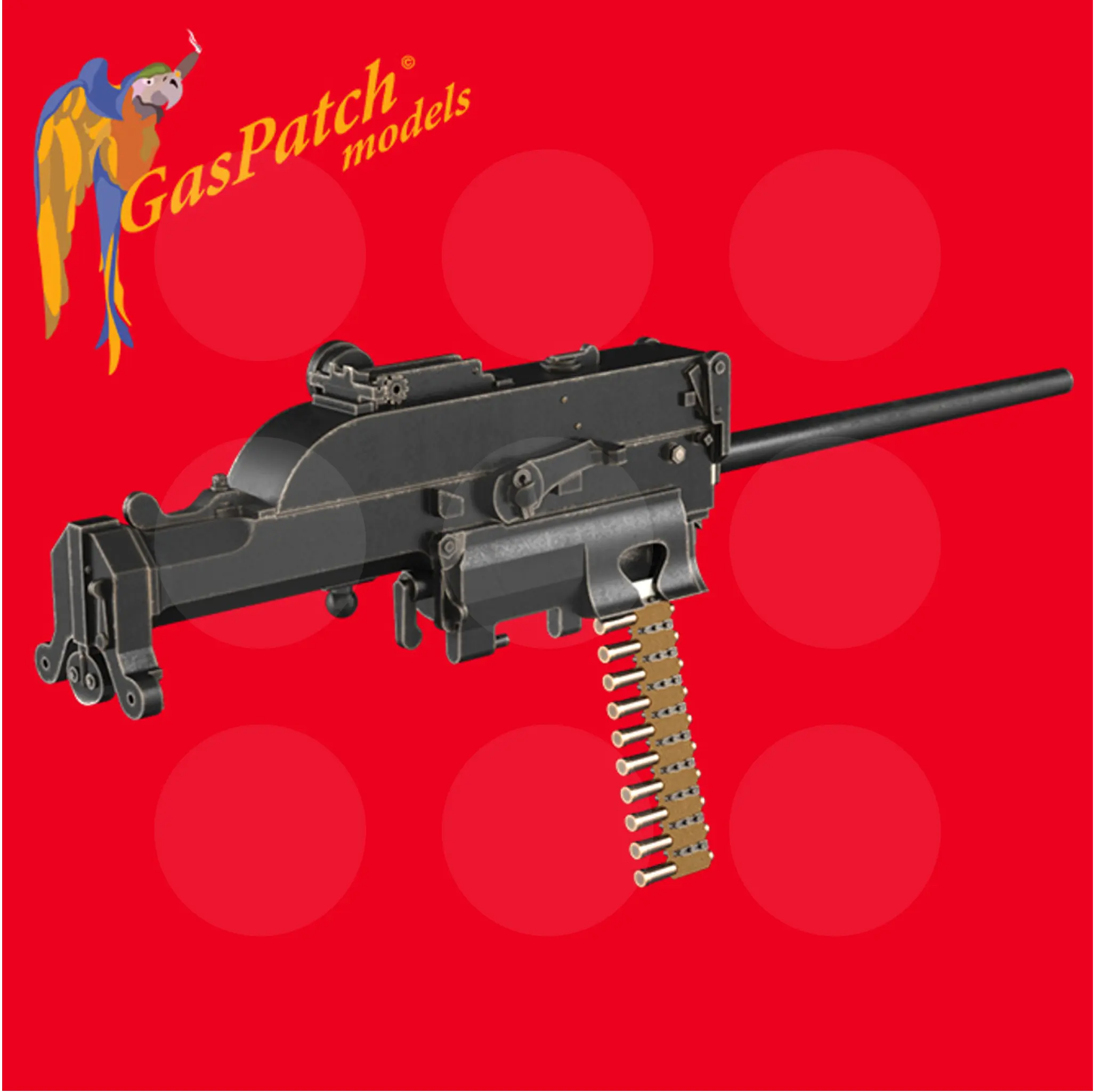 Gaspatch Models - Schwarzlose 07-12 Unjacked Machine Gun - 1/32 scale - 17-32112