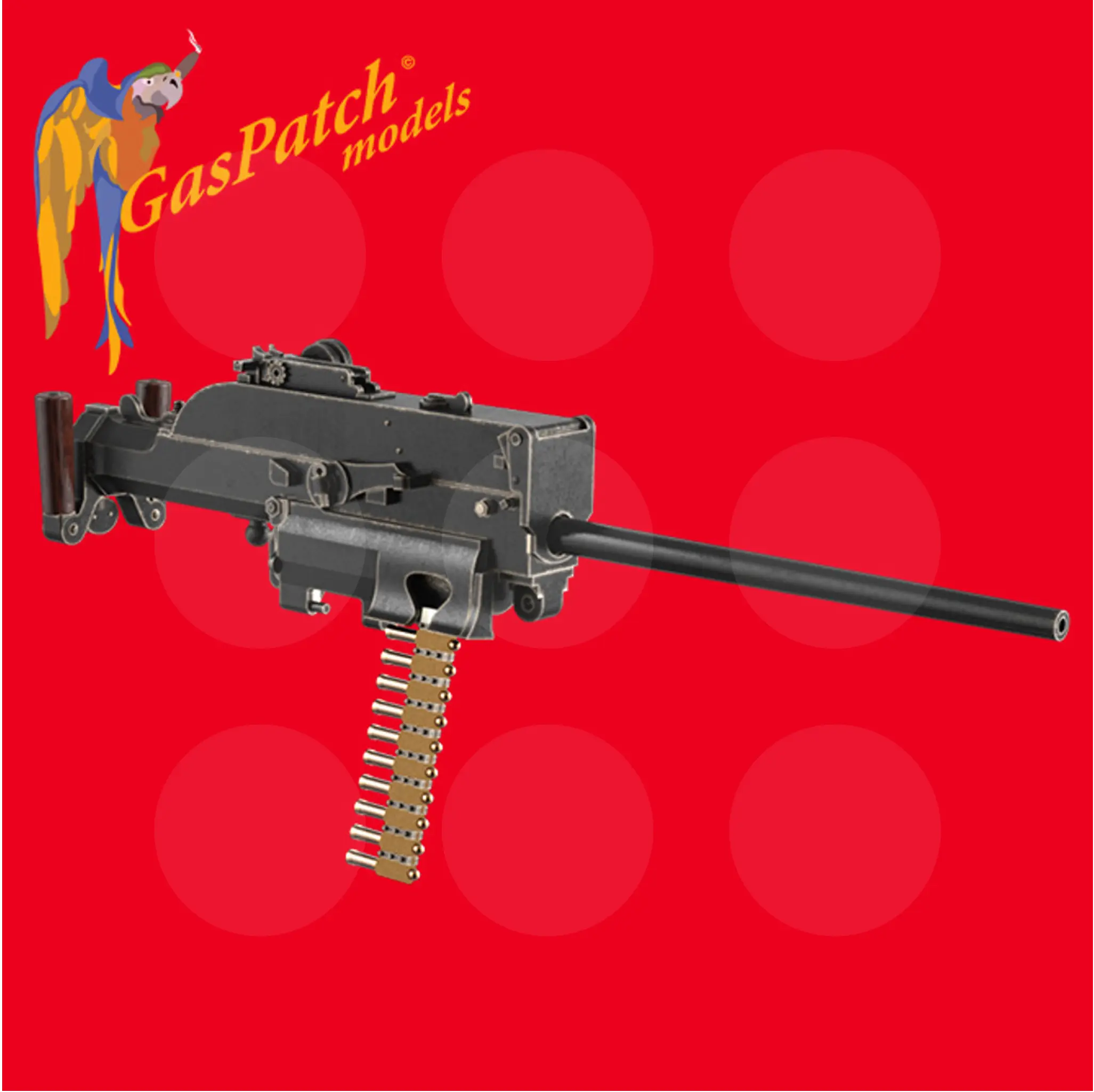 Gaspatch Models - Schwarzlose 07-12 Unjacked Machine Gun - 1/72 scale - 19-72218