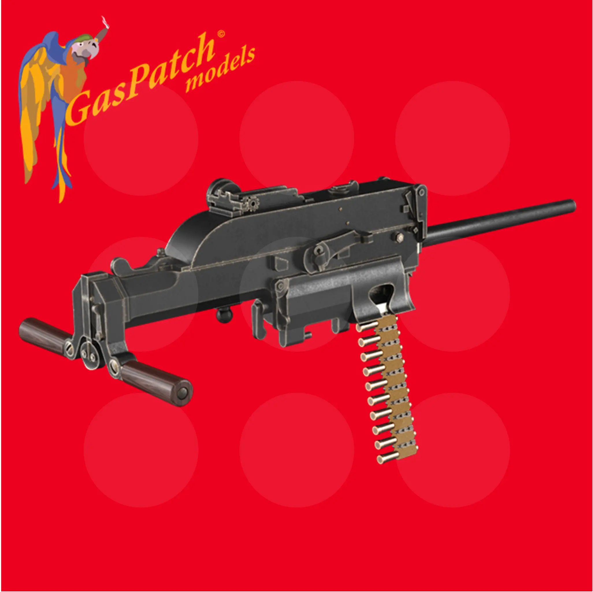 Gaspatch Models - Schwarzlose 07-12 Unjacked Machine Gun - 1/72 scale - 19-72218