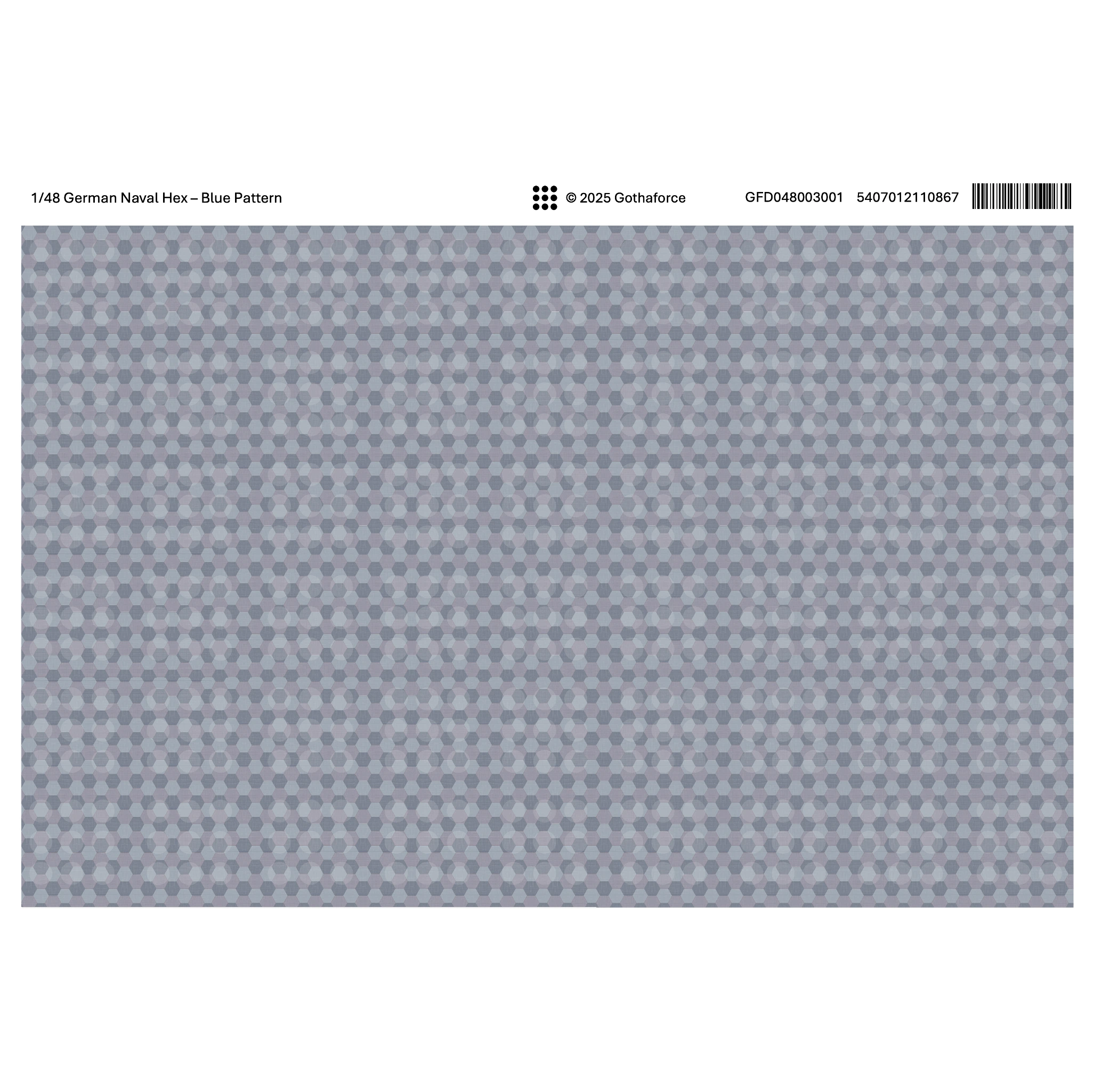 Gothaforce - German Naval Hex Blue Pattern - 1/48 Scale - GFD048003001