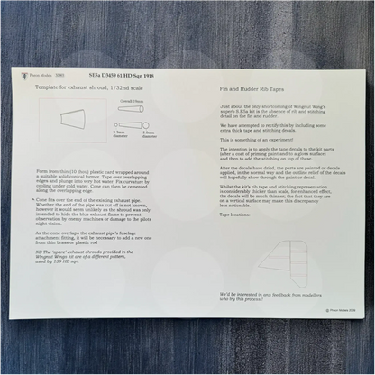 Pheon Decals - Se.5a Nightfighter 2nd Edition - 1/32 scale - 32003