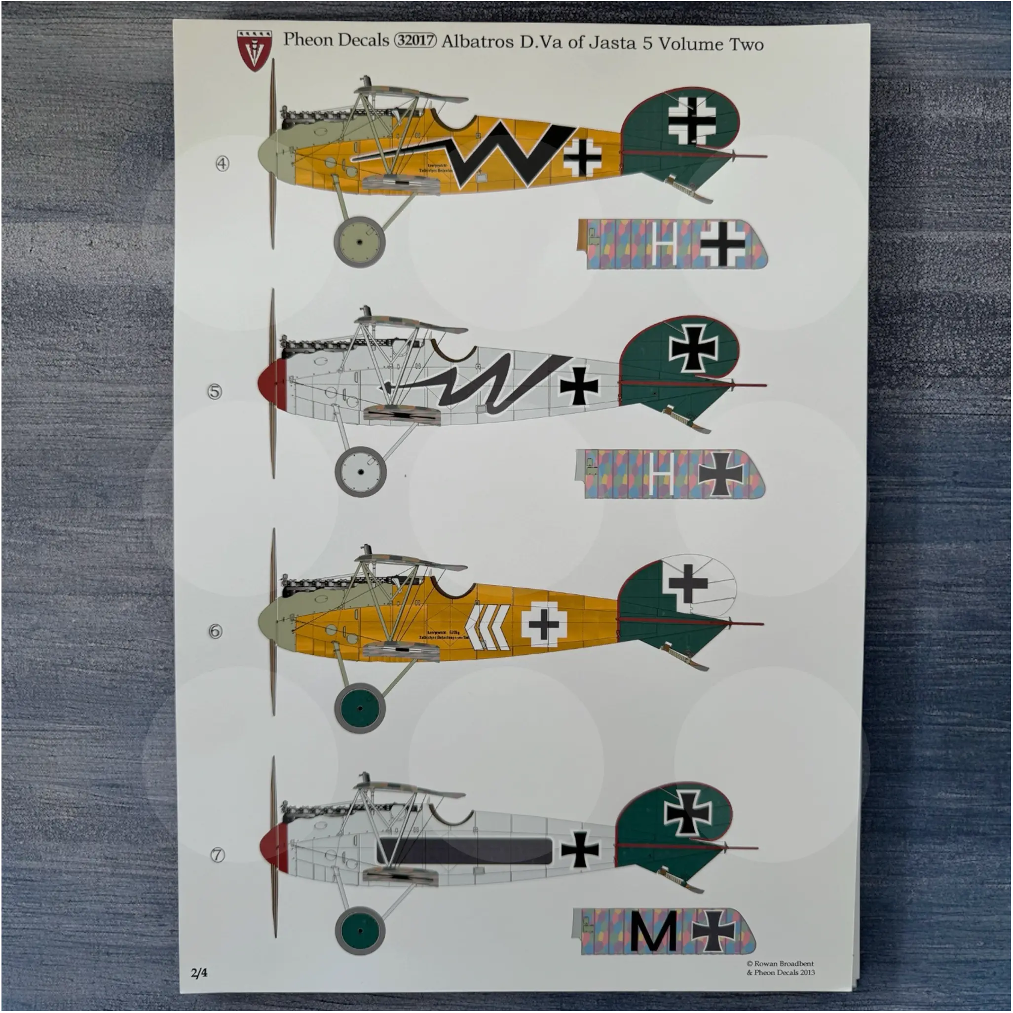 Pheon Decals - Albatros D.Va Jasta 5 Volume 2 - 1/32 scale - 32017