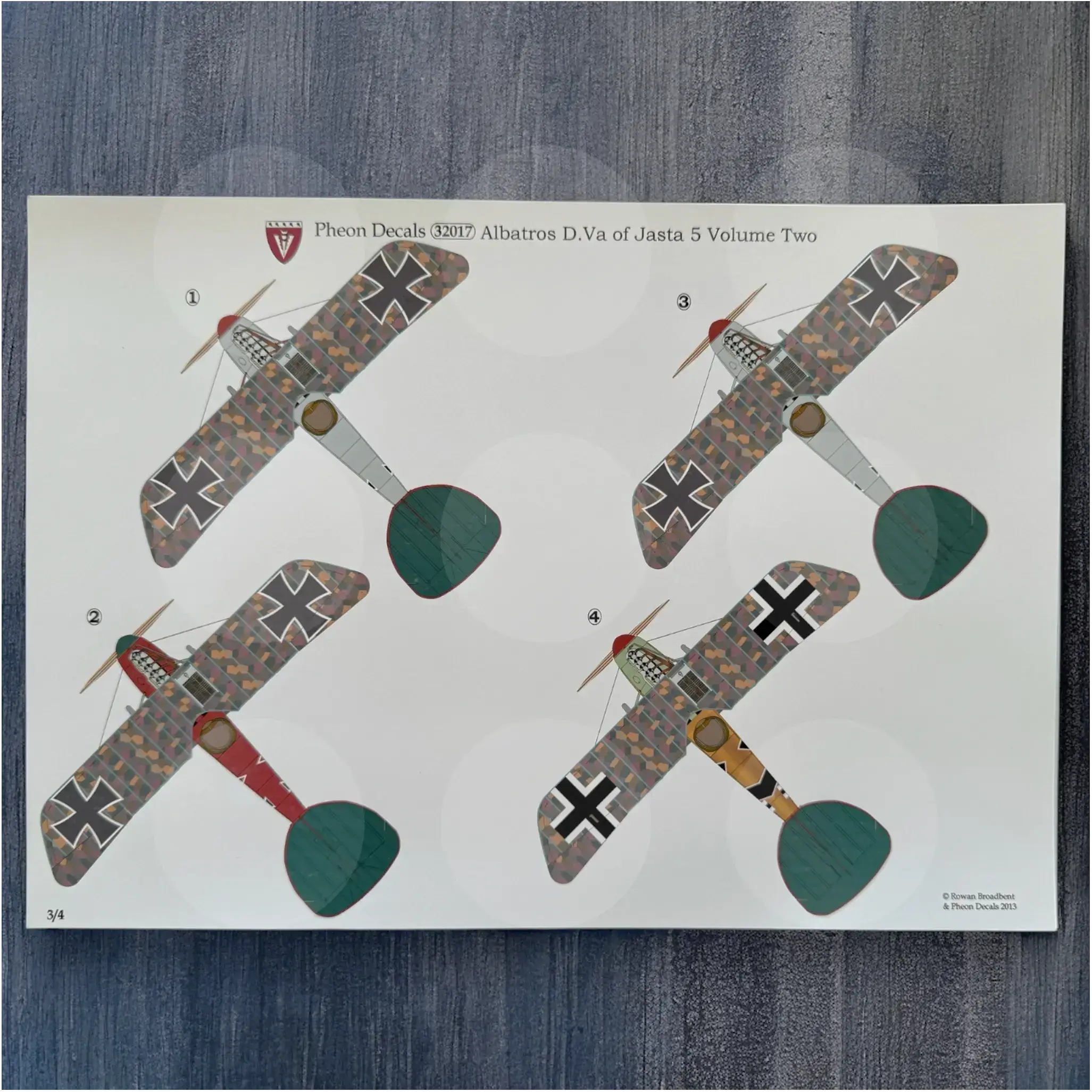 Pheon Decals - Albatros D.Va Jasta 5 Volume 2 - 1/32 scale - 32017