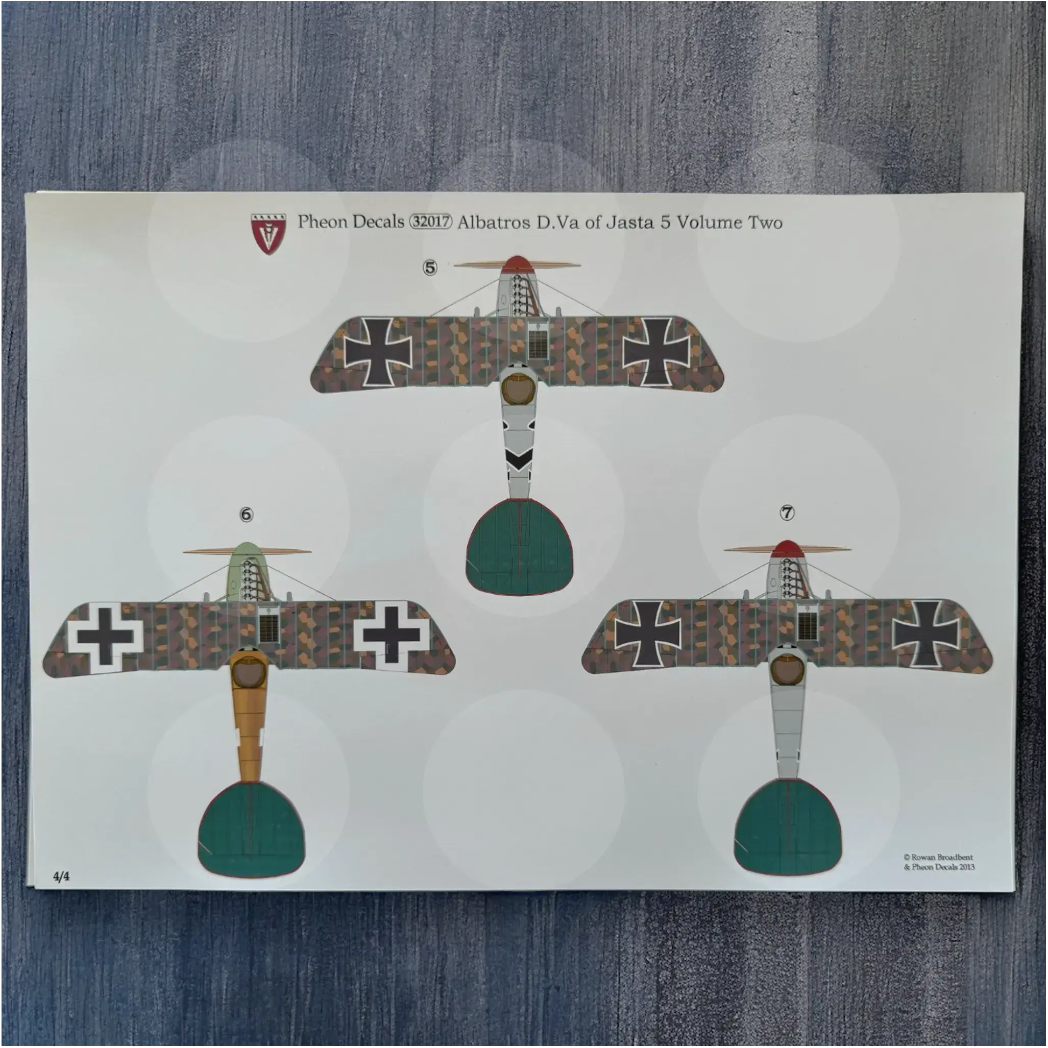 Pheon Decals - Albatros D.Va Jasta 5 Volume 2 - 1/32 scale - 32017