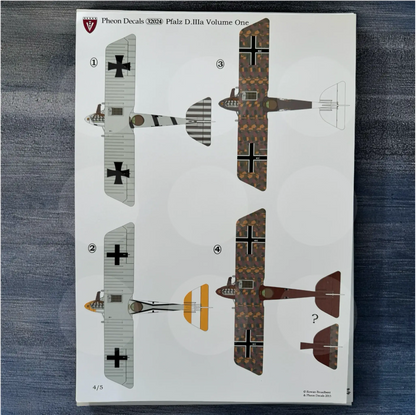 Pheon Decals - Pfalz D.IIIa Volume One - 1/32 scale - 32024