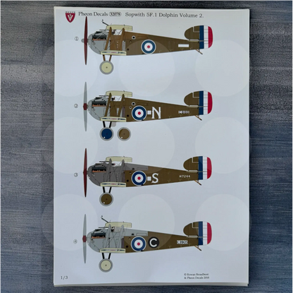 Pheon Decals - Sopwith 5F.1 Dolphin Volume Two - 1/32 scale - 32078