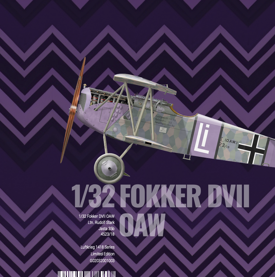 1/32 Fokker DVII OAW - Rudolf Stark - Limited Editiion