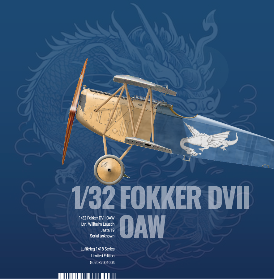 1/32 Fokker DVII OAW - Wilhelm Leusch - Limited Edition